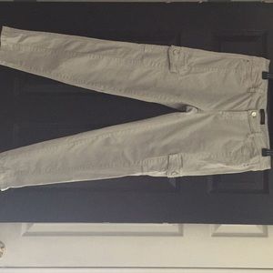 White House Black Market Gray Cargo Pants Size 6
